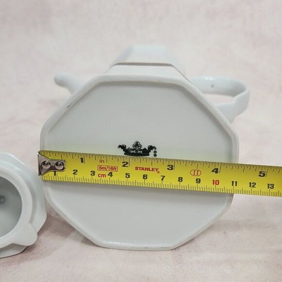 CHRISTOPHER STUART 10"  Black Dress Coffee Teapot Fine China - Picture 8 of 10